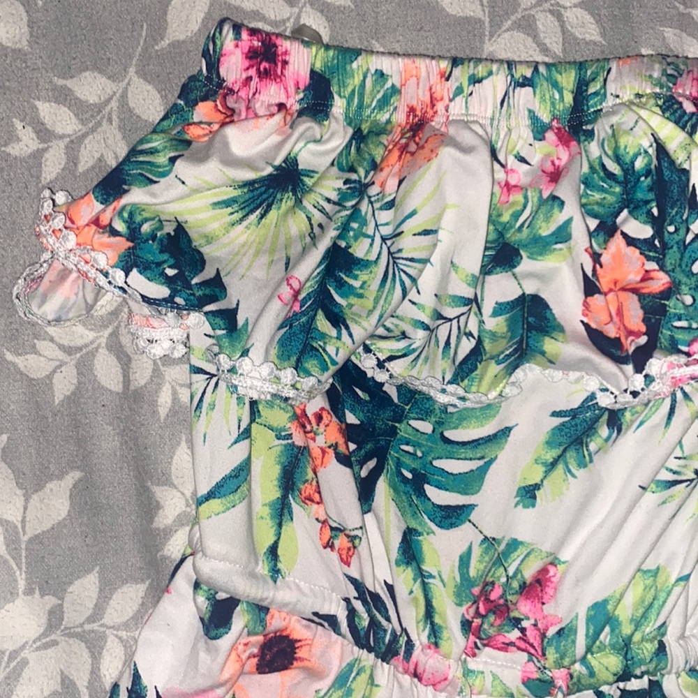 Multicolored Floral Romper
